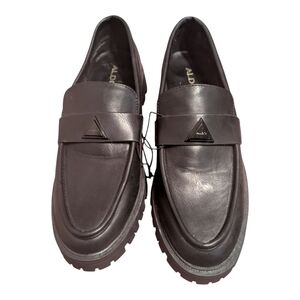 NWOB Aldo Women's Black On Black Loafers Size 9